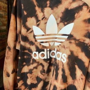 Tie dye adidas sweater